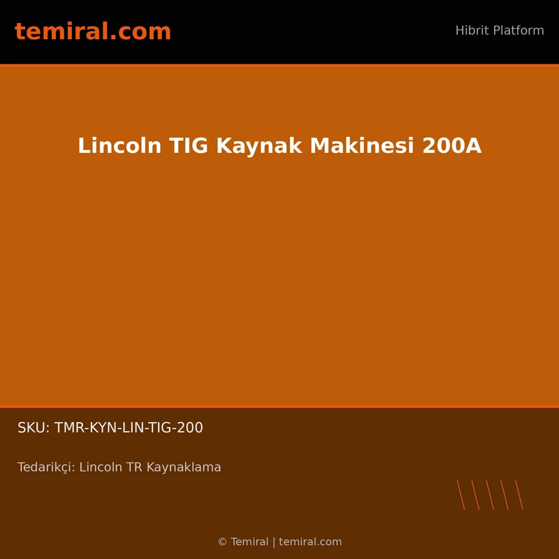 Lincoln TIG Kaynak Makinesi 200A