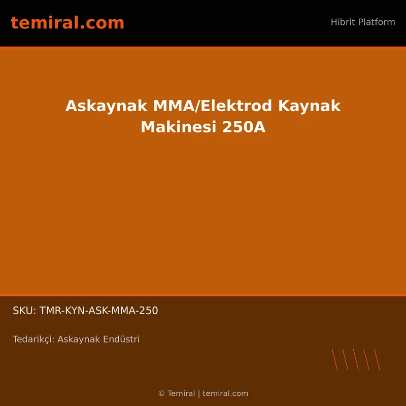 Askaynak MMA/Elektrod Kaynak Makinesi 250A