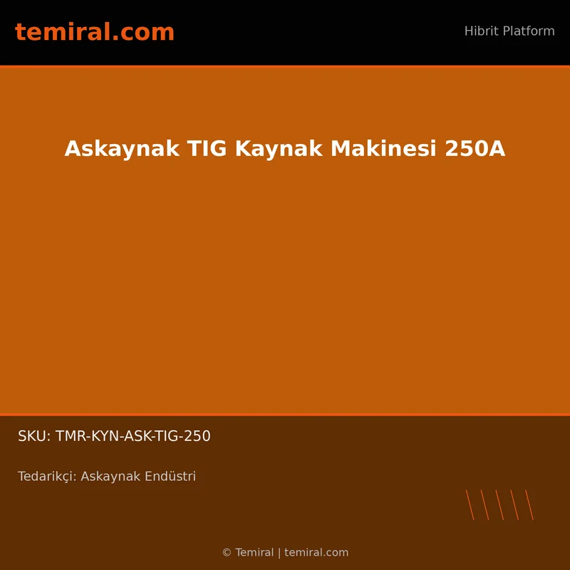 Askaynak TIG Kaynak Makinesi 250A
