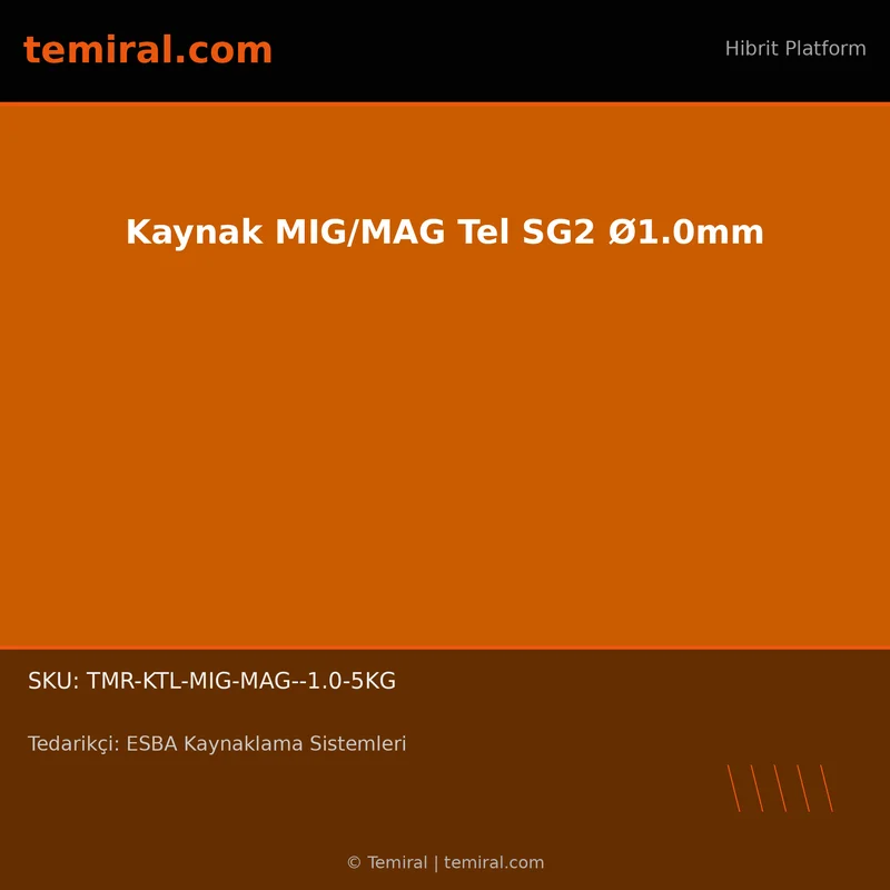 Kaynak MIG/MAG Tel SG2 Ø1.0mm