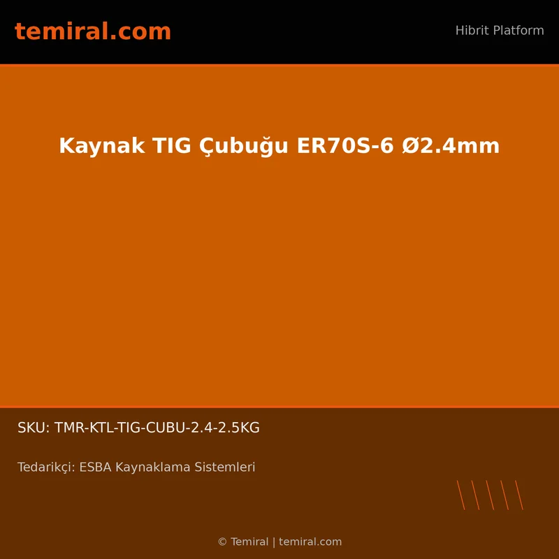 Kaynak TIG Çubuğu ER70S-6 Ø2.4mm
