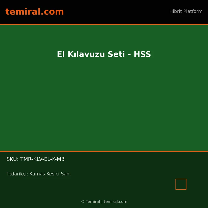 El Kılavuzu Seti - HSS