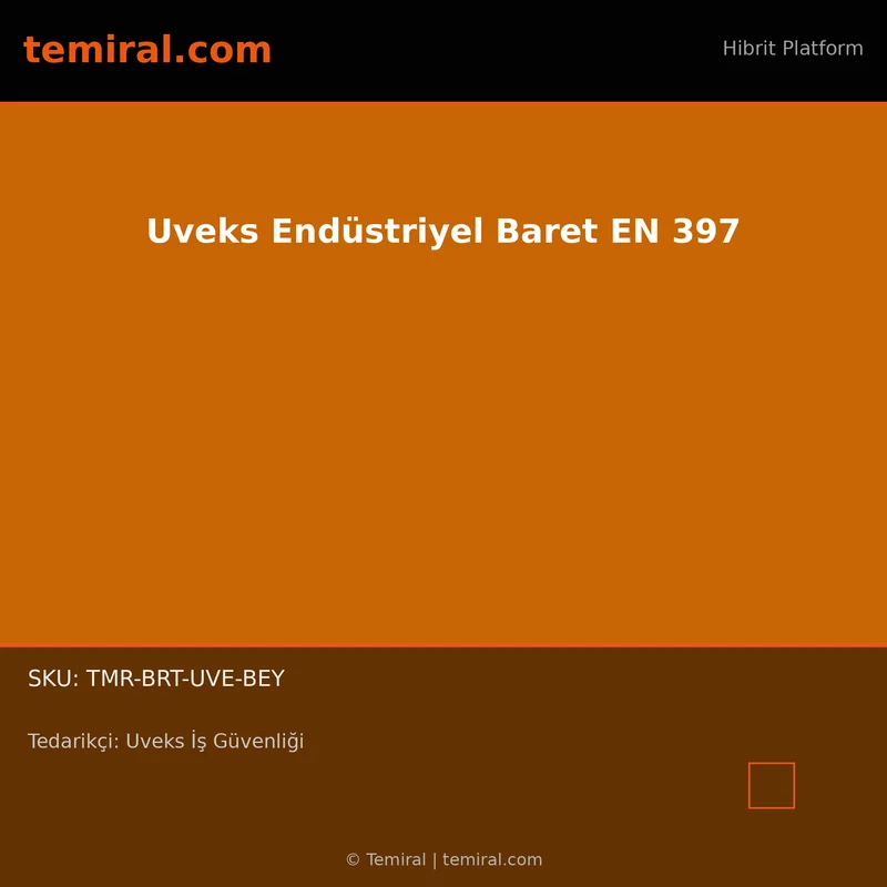Uveks Endüstriyel Baret EN 397