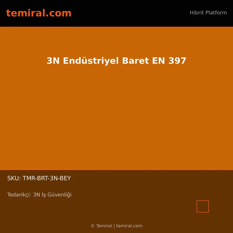 3N Endüstriyel Baret EN 397