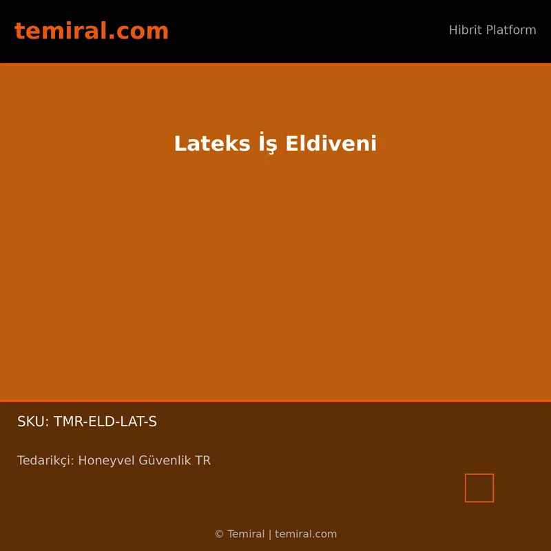Lateks İş Eldiveni