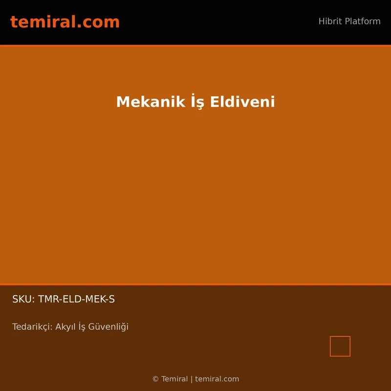 Mekanik İş Eldiveni
