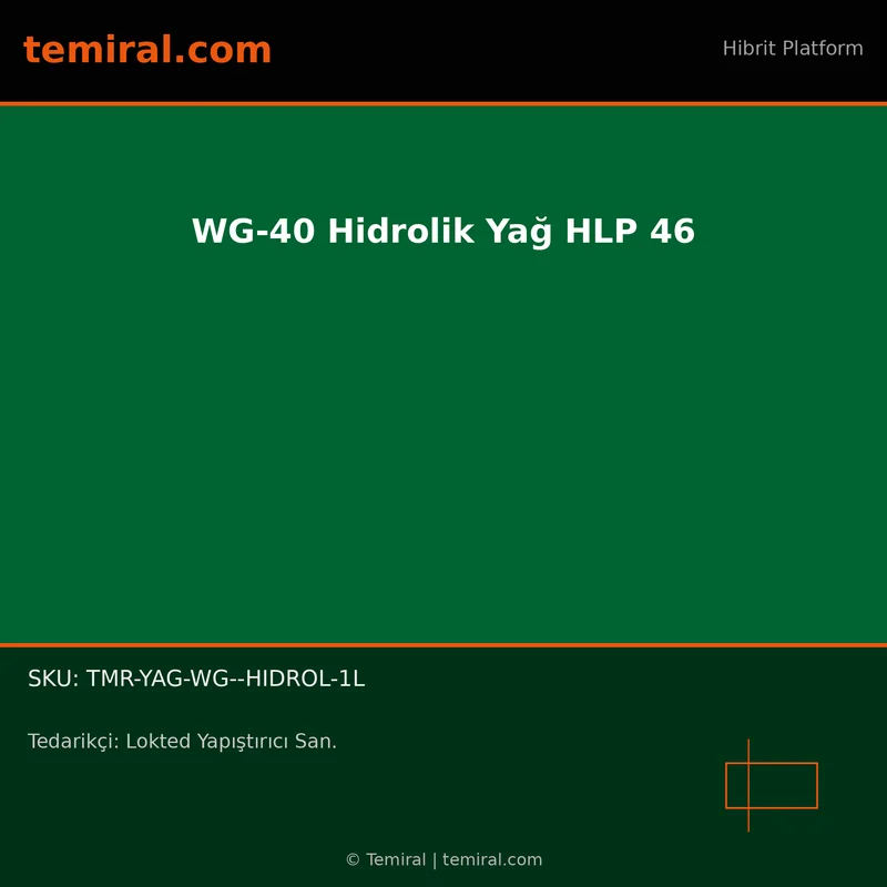 WG-40 Hidrolik Yağ HLP 46