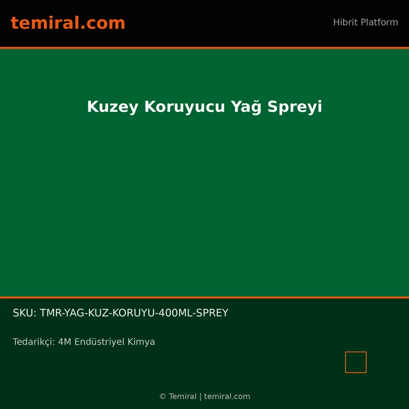 Kuzey Koruyucu Yağ Spreyi