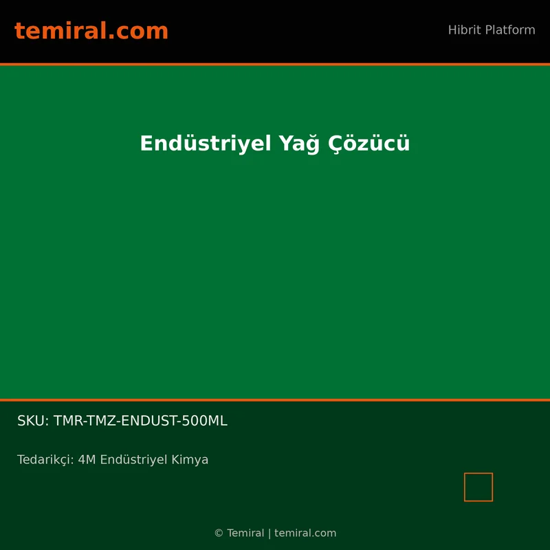 Endüstriyel Yağ Çözücü