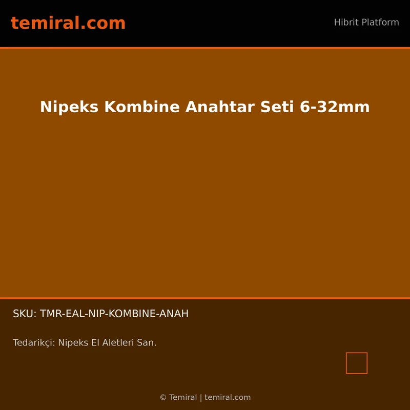 Nipeks Kombine Anahtar Seti 6-32mm