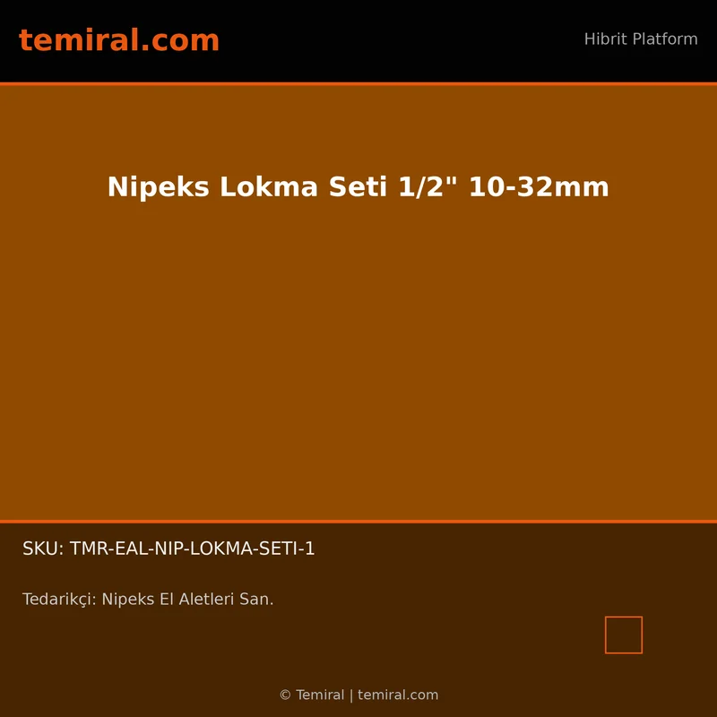 Nipeks Lokma Seti 1/2" 10-32mm