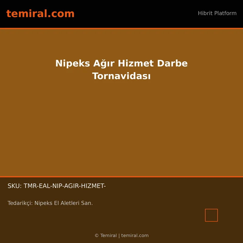 Nipeks Ağır Hizmet Darbe Tornavidası