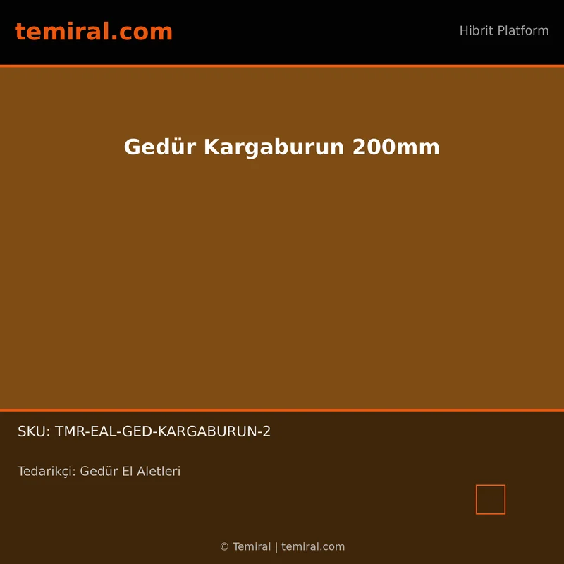 Gedür Kargaburun 200mm