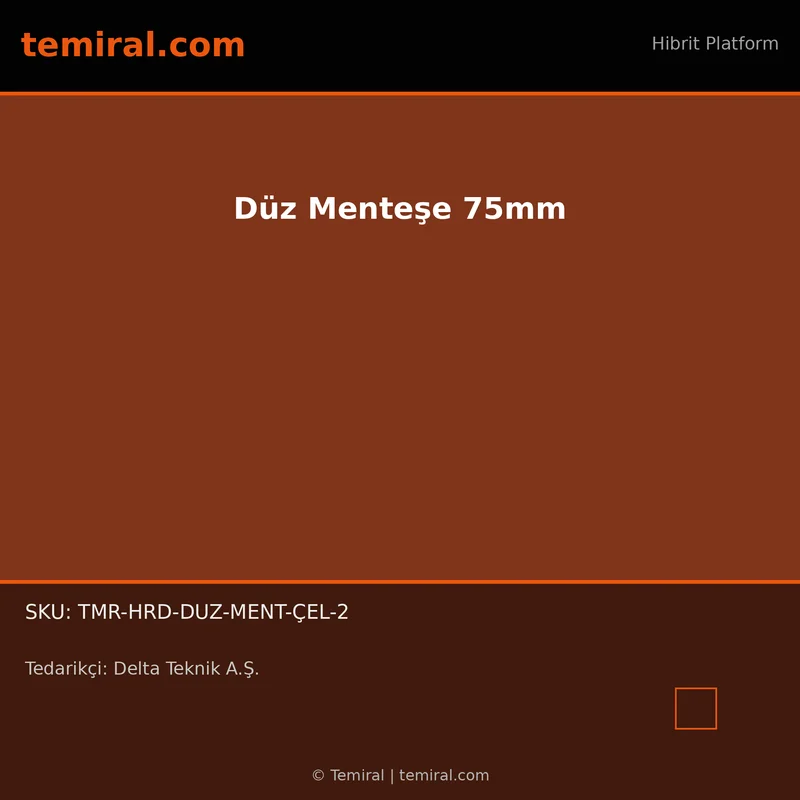 Düz Menteşe 75mm