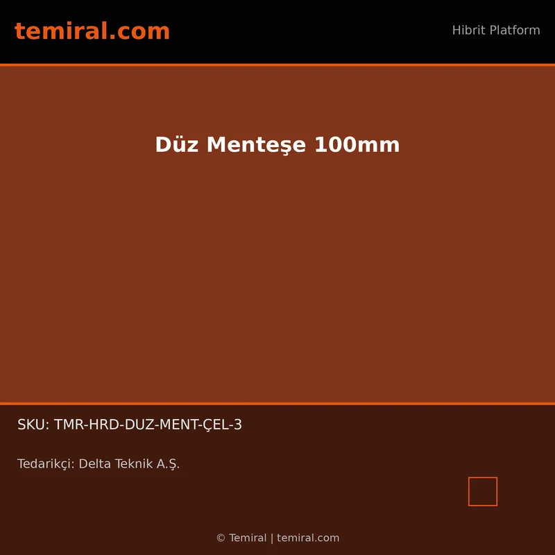 Düz Menteşe 100mm
