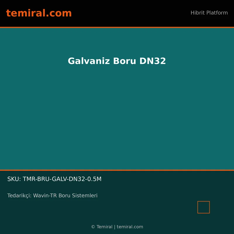 Galvaniz Boru DN32
