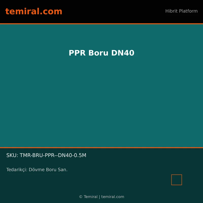 PPR Boru DN40