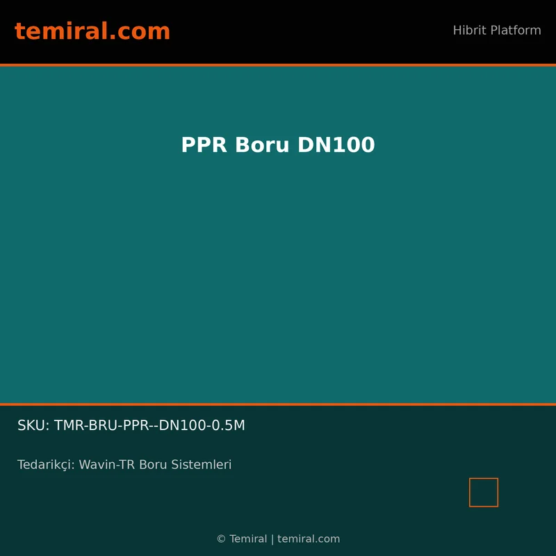 PPR Boru DN100