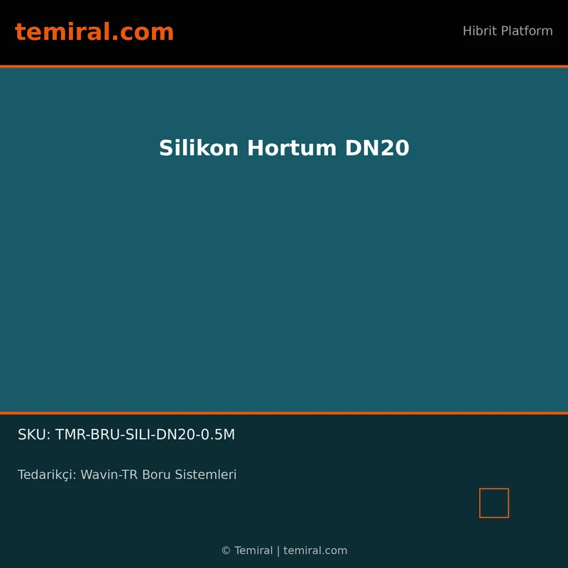 Silikon Hortum DN20