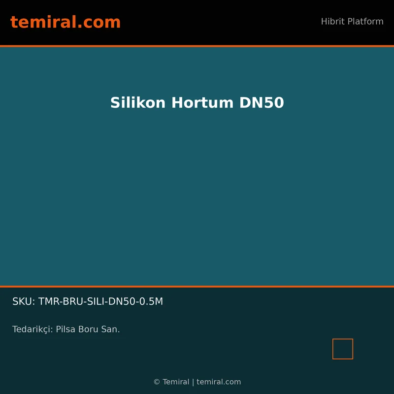 Silikon Hortum DN50