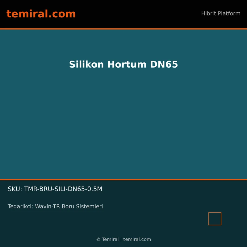 Silikon Hortum DN65