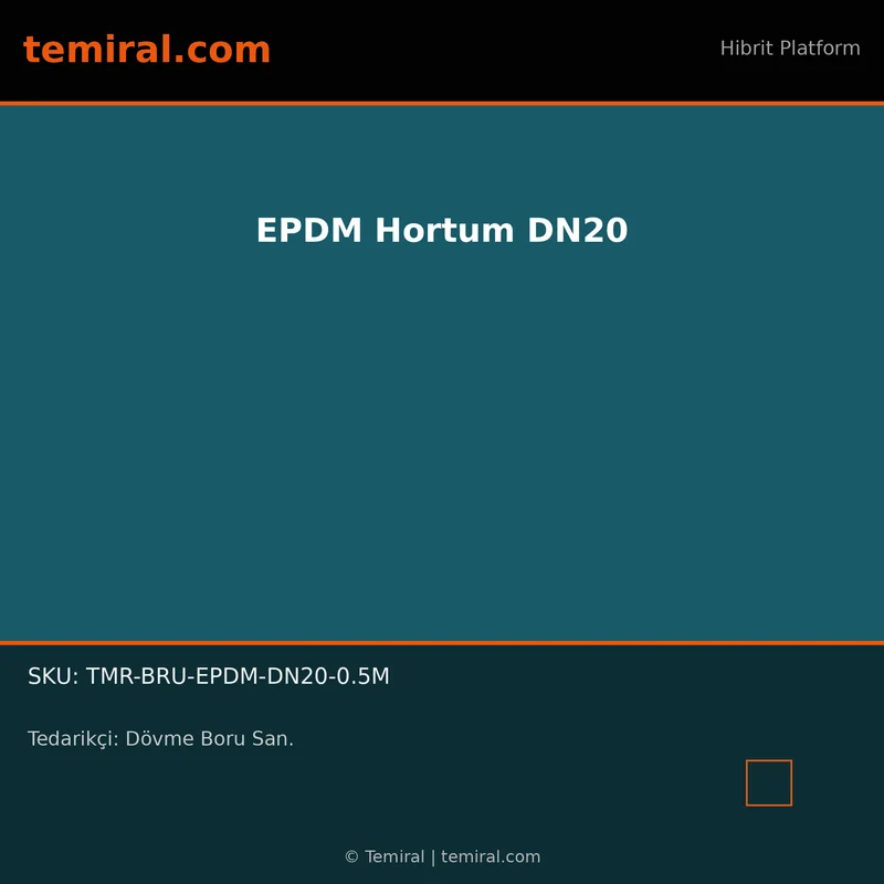 EPDM Hortum DN20
