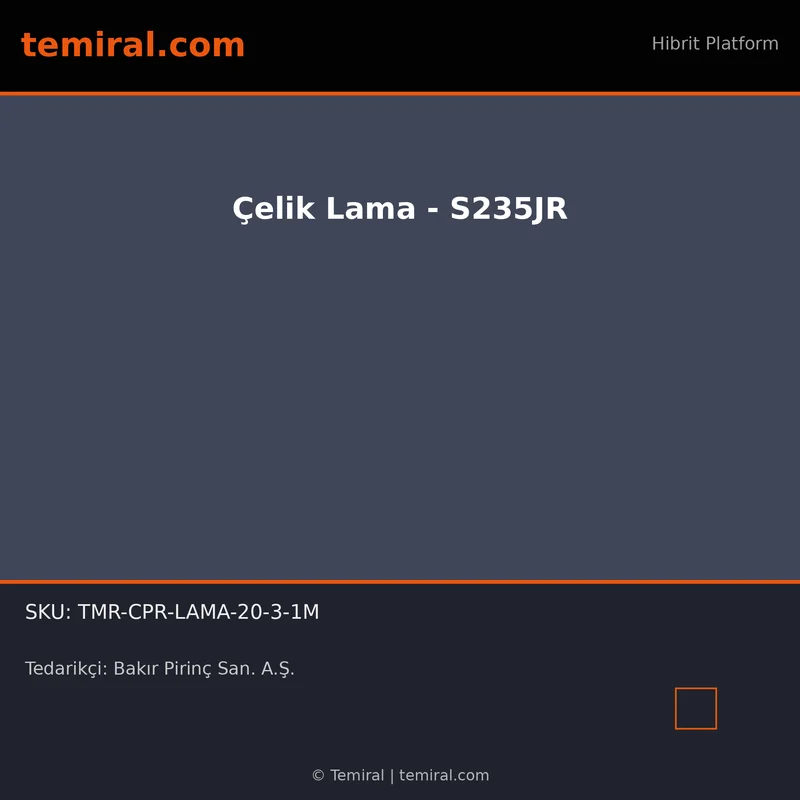 Çelik Lama - S235JR