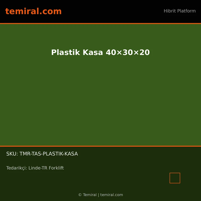 Plastik Kasa 40×30×20
