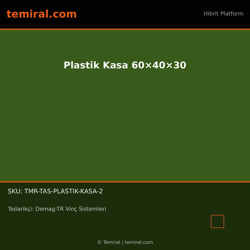 Plastik Kasa 60×40×30